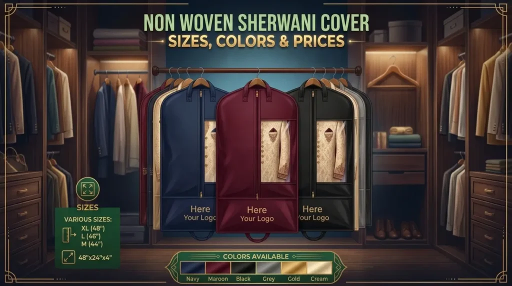 Non Woven Sherwani Cover – Sizes, Colors & Prices